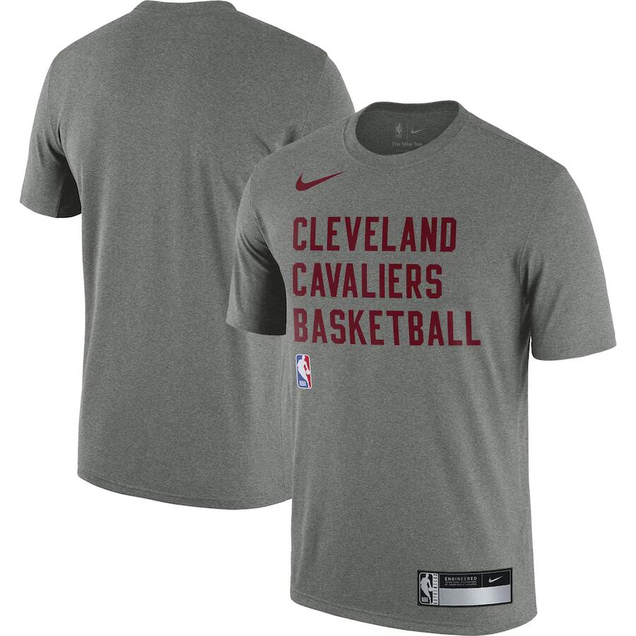 Men's Cleveland Cavaliers Heather Gray 2023/24 Sideline Legend Performance Practice T-Shirt Men's Cleveland Cavaliers Heather Gray 2023/24 Sideline Legend Performance Practice T-Shirt